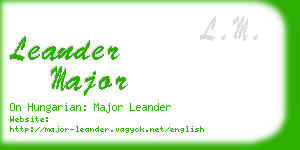 leander major business card